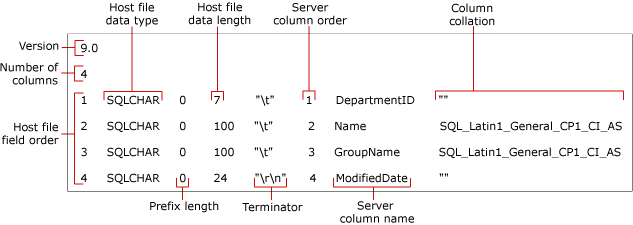 Identificeert de velden van een niet-XML-bestandsformaat.