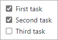 Schermopname van een GitHub-takenlijst.