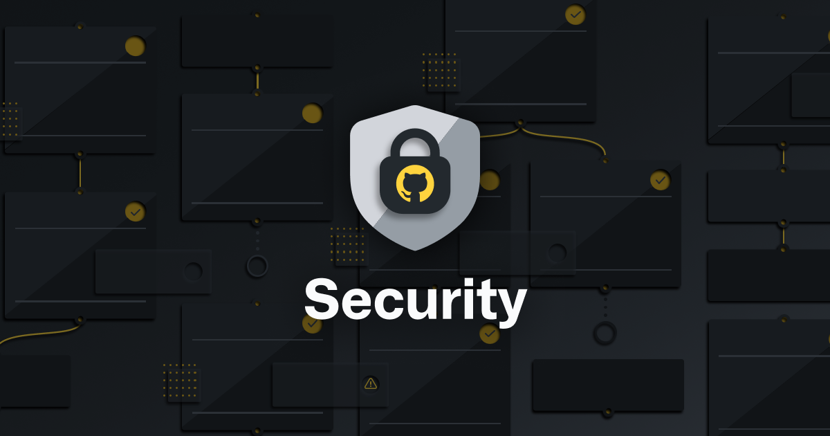Afbeelding van een GitHub-schild met beveiliging die eronder is geschreven.