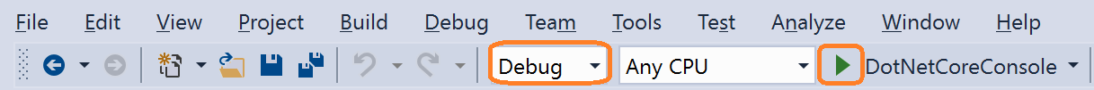 Een build voor foutopsporing selecteren