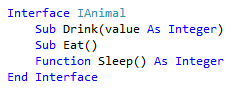 Schermopname van resulterende interface - Visual Basic.