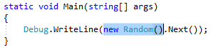 Gemarkeerde code C#