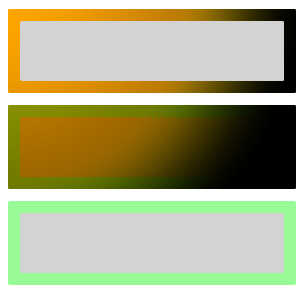 Voorbeelden van elementen die worden verlicht door een xaml-licht