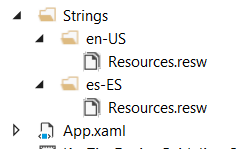 Mappen met Engelse en Spaanse resourcereeksen