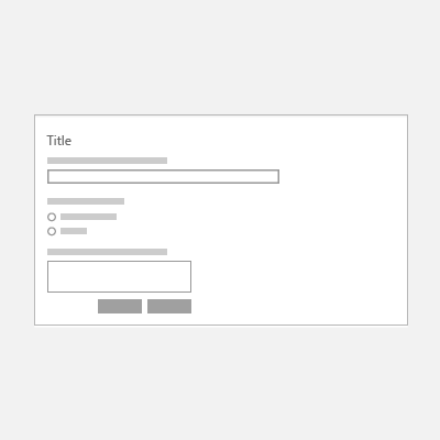 formulier met koplabels