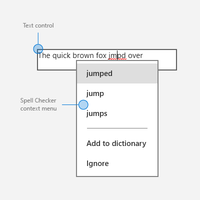 de ingebouwde spellingcontrole