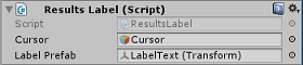 Schermopname van het instellen van de referentiedoelen in Unity.