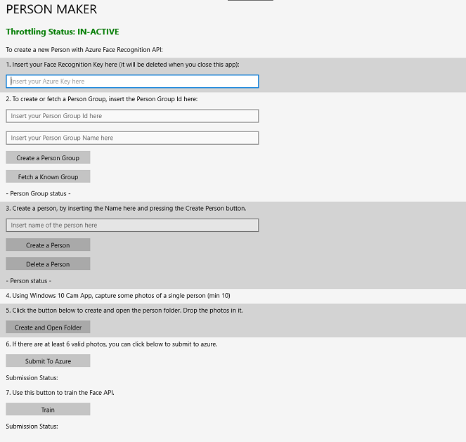 gebruikersinterface van person maker