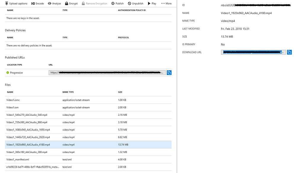 Schermopname van de sectie Microsoft Azure Files.