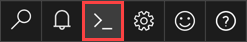 Seleção de menu do Cloud Shell