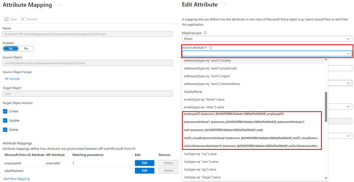 Assistente do Microsoft Entra Connect página Seleção&nbsp;de extensões do Diretório