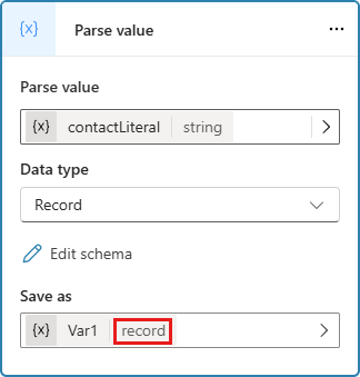 Captura de tela mostrando que a variável que contém os dados analisados tem o tipo esperado: registro.