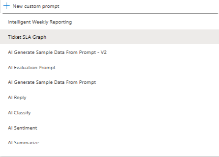 Captura de tela da seleção do prompt do intérprete de código na execução de um nó de prompt.