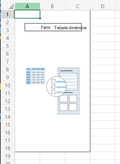 Uma tabela dinâmica com o nome 