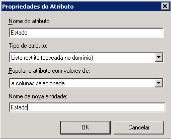 Excel - Caixa de diálogo Propriedades de Atributo