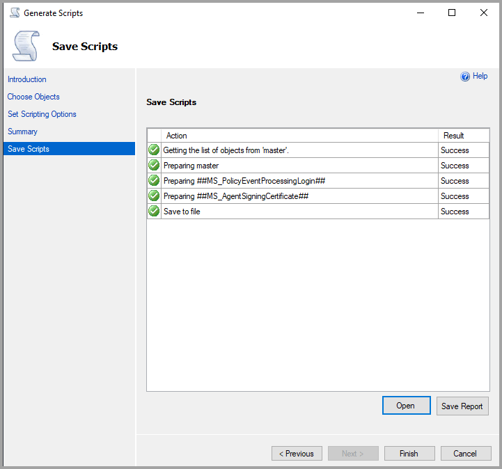 Captura de tela de Concluir.