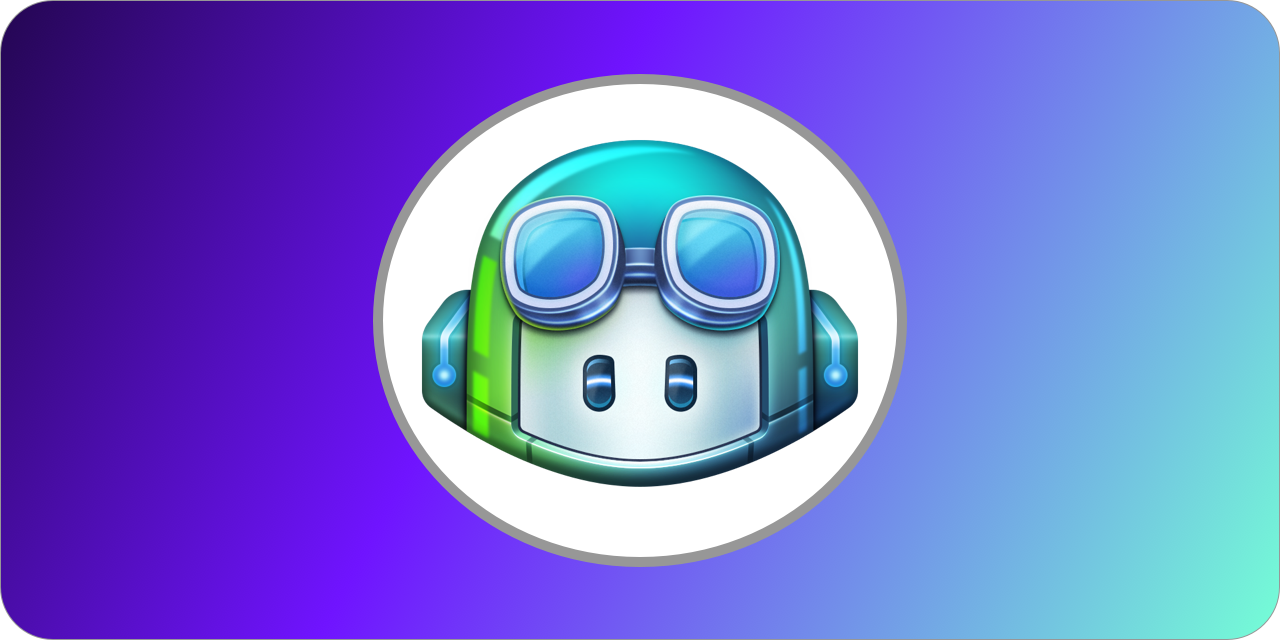 O ícone do logotipo para o exercício de habilidades do GitHub Copilot com o desenho do copiloto no meio.