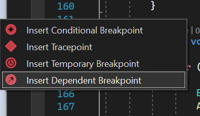 Contexto de Dependentbreakpoint