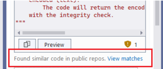 Captura de tela referenciando código público.