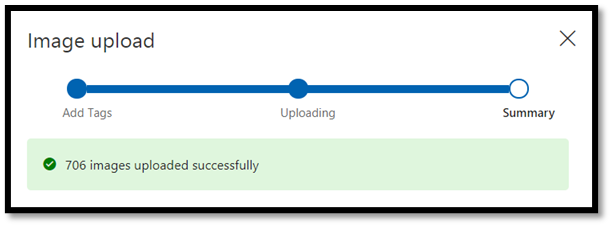 Progresso do upload de imagem