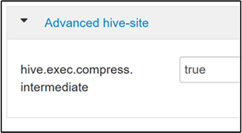 «Hive exec compress intermediate».