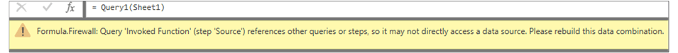 Uma imagem que mostra um aviso criado por Power BI