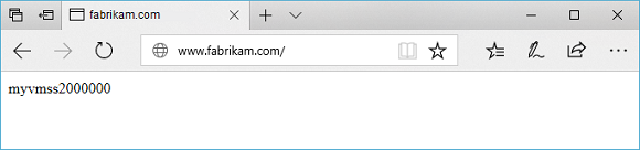 Teste o site fabrikam no gateway de aplicação