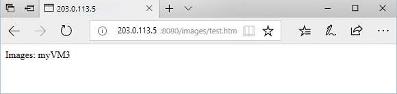 Testar o URL de imagens no gateway da aplicação