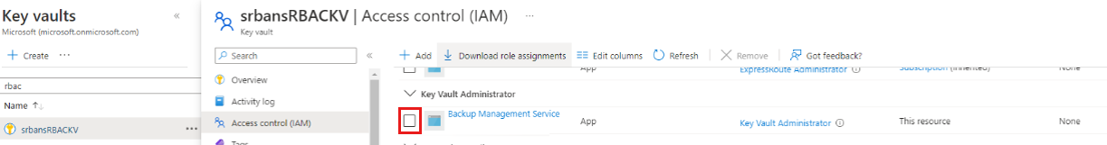 Captura de ecrã que mostra a caixa de verificação para ativar um cofre de chaves encriptado pelo ADE.