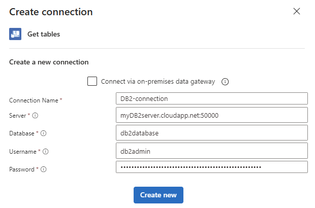 A captura de ecrã mostra o painel de ligação para bases de dados baseadas na cloud.