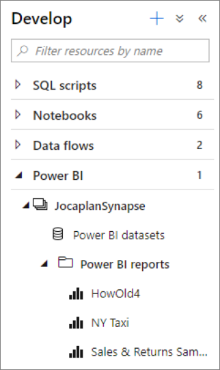 Expanda o Power BI e a área de trabalho.