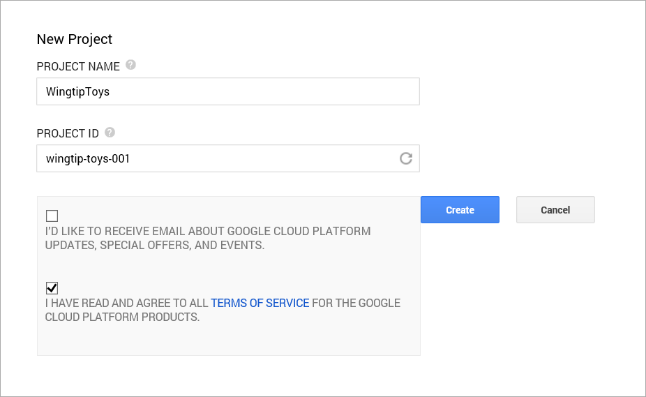 Google - Novo Projeto
