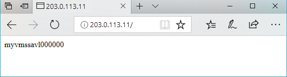 Testar o URL de base no gateway de aplicações