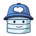 Ilustração do mascote do Data API builder com um chapéu de construção.