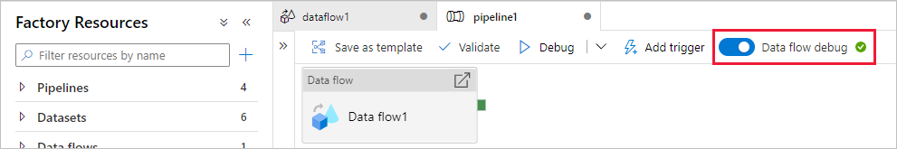 Captura de ecrã que mostra onde está o slider de Depurar 2