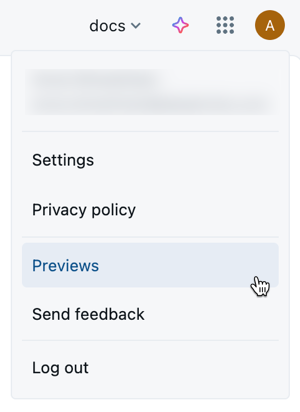 Selecione o item de menu Visualizações no menu de configurações do administrador.