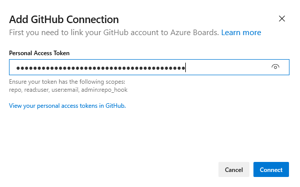 Captura de tela mostrando o PAT inserido.