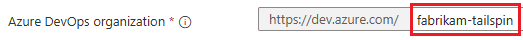 Captura de tela que mostra como configurar uma única organização.