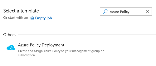 Modelo de Política do Azure