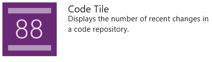 Captura de tela que mostra um widget de Código em bloco.