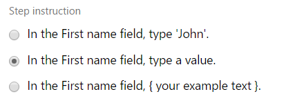 This image shows the annotation options for changing the Step instruction.