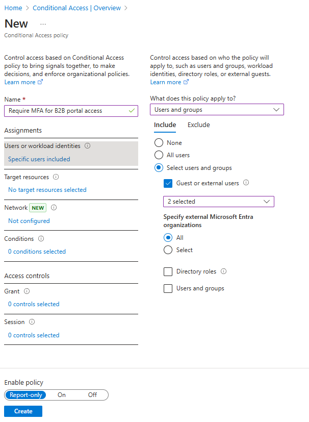 Captura de tela mostrando a seleção de todos os usuários convidados.