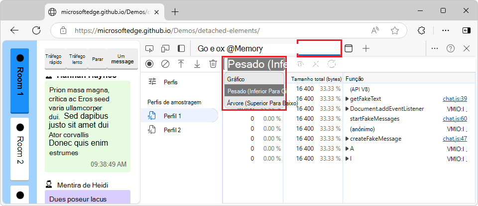 Menu Ordenar encomenda