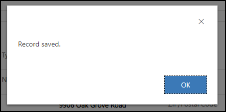 Diálogo de Alerta ao Salvar Formulário