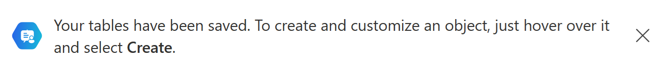 Captura de ecrã a mostrar a mensagem 