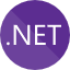 Esta imagem mostra o logotipo .NET/C#