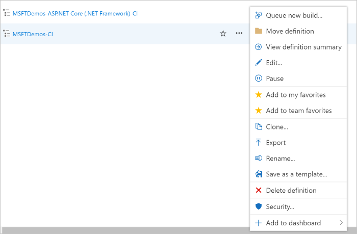 Configurar pipeline
