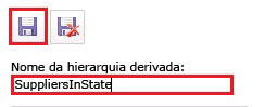 Botão Salvar Hierarquia Derivada
