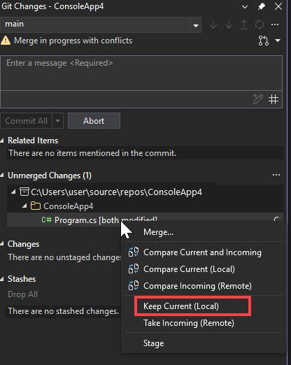 Captura de ecrã que mostra a opção do menu Manter Atualizado.