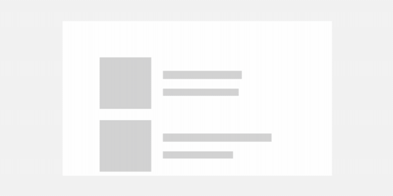 Uma animação que mostra a barra de rolagem transformar-se do estreito indicador de deslocamento para o tradicional polegar quando o cursor passa sobre ela.